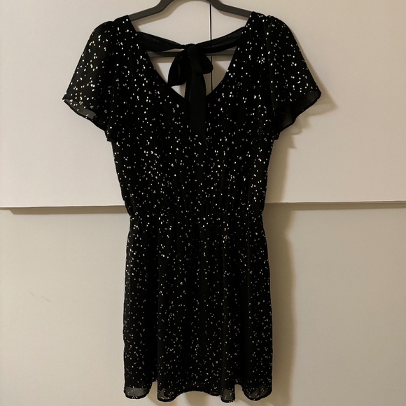 NWOT Ricki's Black and Silver Mini Dress - Picture 2 of 3